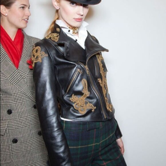 Ralph Lauren Purple Label Pants - Ralph Lauren Fall ‘12 Green Plaid Fringe Trim Wool Trouser